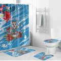 Australian Possum Eucalyptus Blossom Bathroom Set Christmas Vibe - Aussie Hoodie