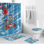 Australian Possum Eucalyptus Blossom Bathroom Set Christmas Vibe - Aussie Hoodie