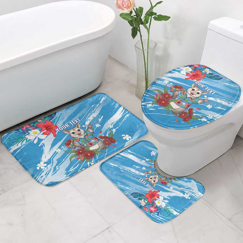 Australian Possum Eucalyptus Blossom Bathroom Set Christmas Vibe - Aussie Hoodie