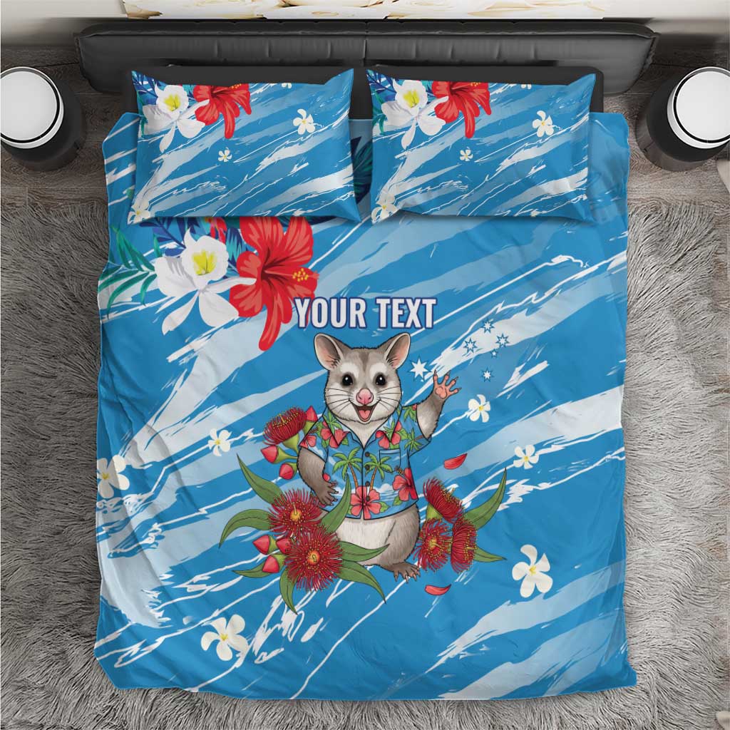 Australian Possum Eucalyptus Blossom Bedding Set Christmas Vibe - Aussie Hoodie