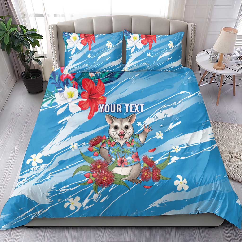 Australian Possum Eucalyptus Blossom Bedding Set Christmas Vibe - Aussie Hoodie