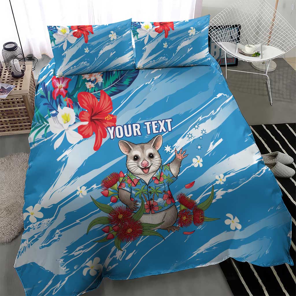 Australian Possum Eucalyptus Blossom Bedding Set Christmas Vibe - Aussie Hoodie