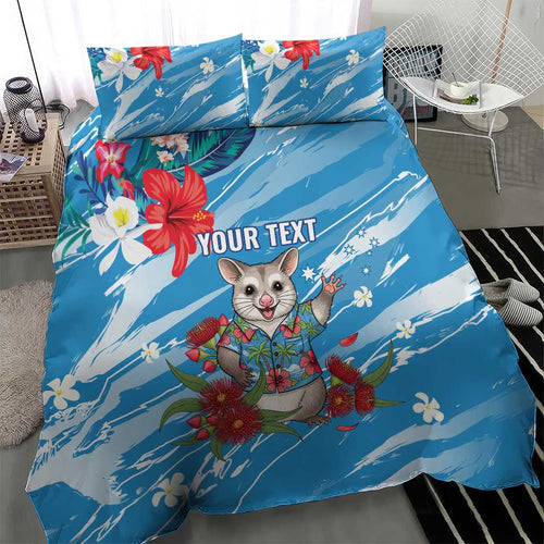 Australian Possum Eucalyptus Blossom Bedding Set Christmas Vibe - Aussie Hoodie