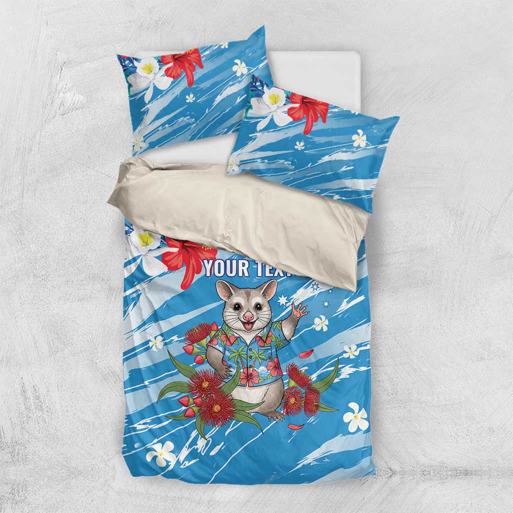 Australian Possum Eucalyptus Blossom Bedding Set Christmas Vibe - Aussie Hoodie