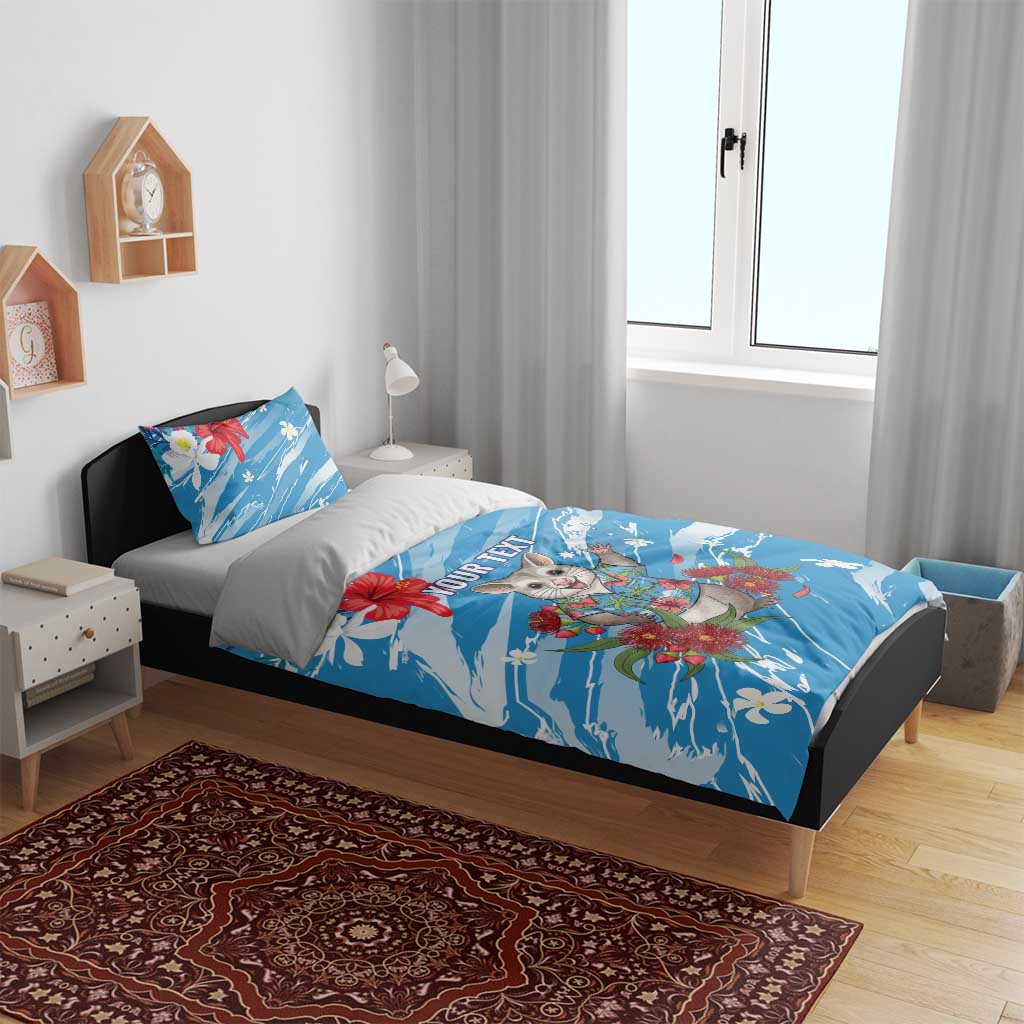Australian Possum Eucalyptus Blossom Bedding Set Christmas Vibe - Aussie Hoodie