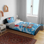 Australian Possum Eucalyptus Blossom Bedding Set Christmas Vibe - Aussie Hoodie