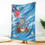 Australian Possum Eucalyptus Blossom Blanket Christmas Vibe - Aussie Hoodie