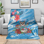 Australian Possum Eucalyptus Blossom Blanket Christmas Vibe - Aussie Hoodie