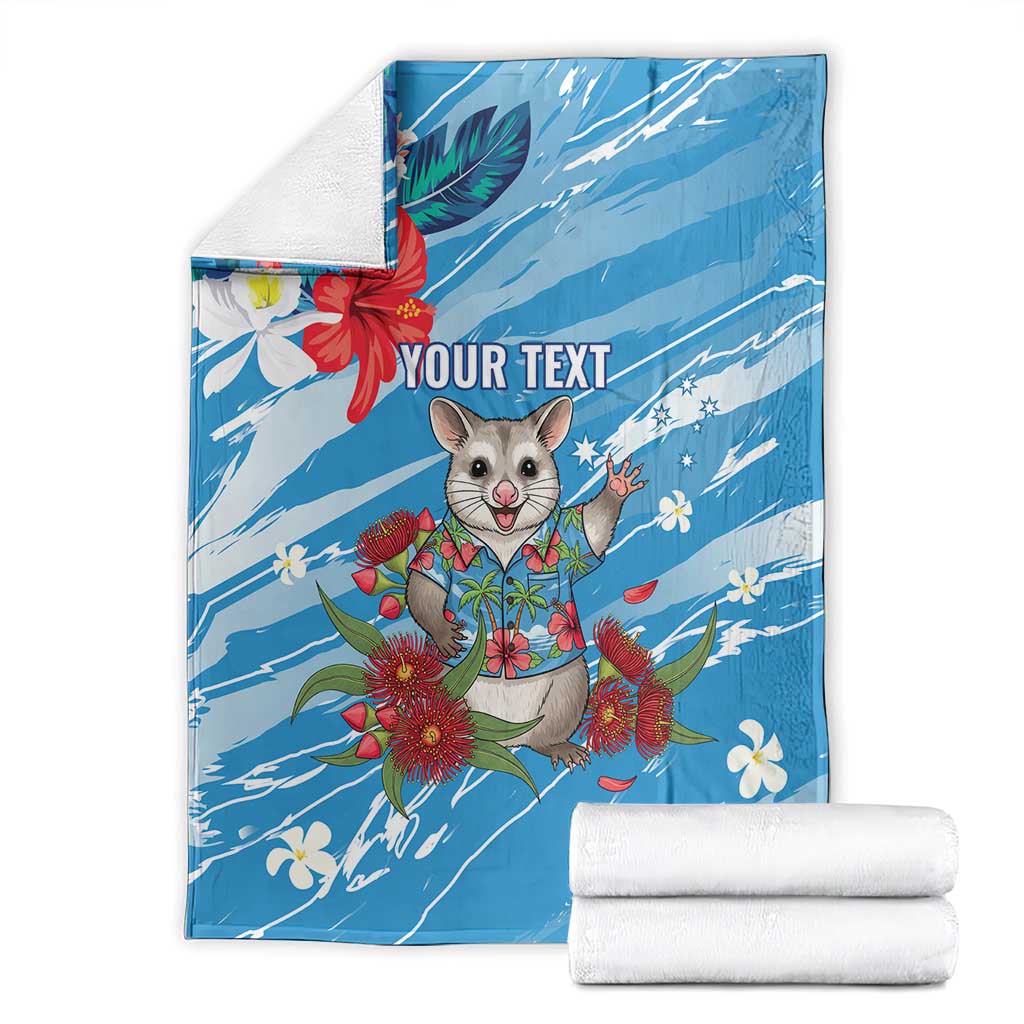 Australian Possum Eucalyptus Blossom Blanket Christmas Vibe - Aussie Hoodie