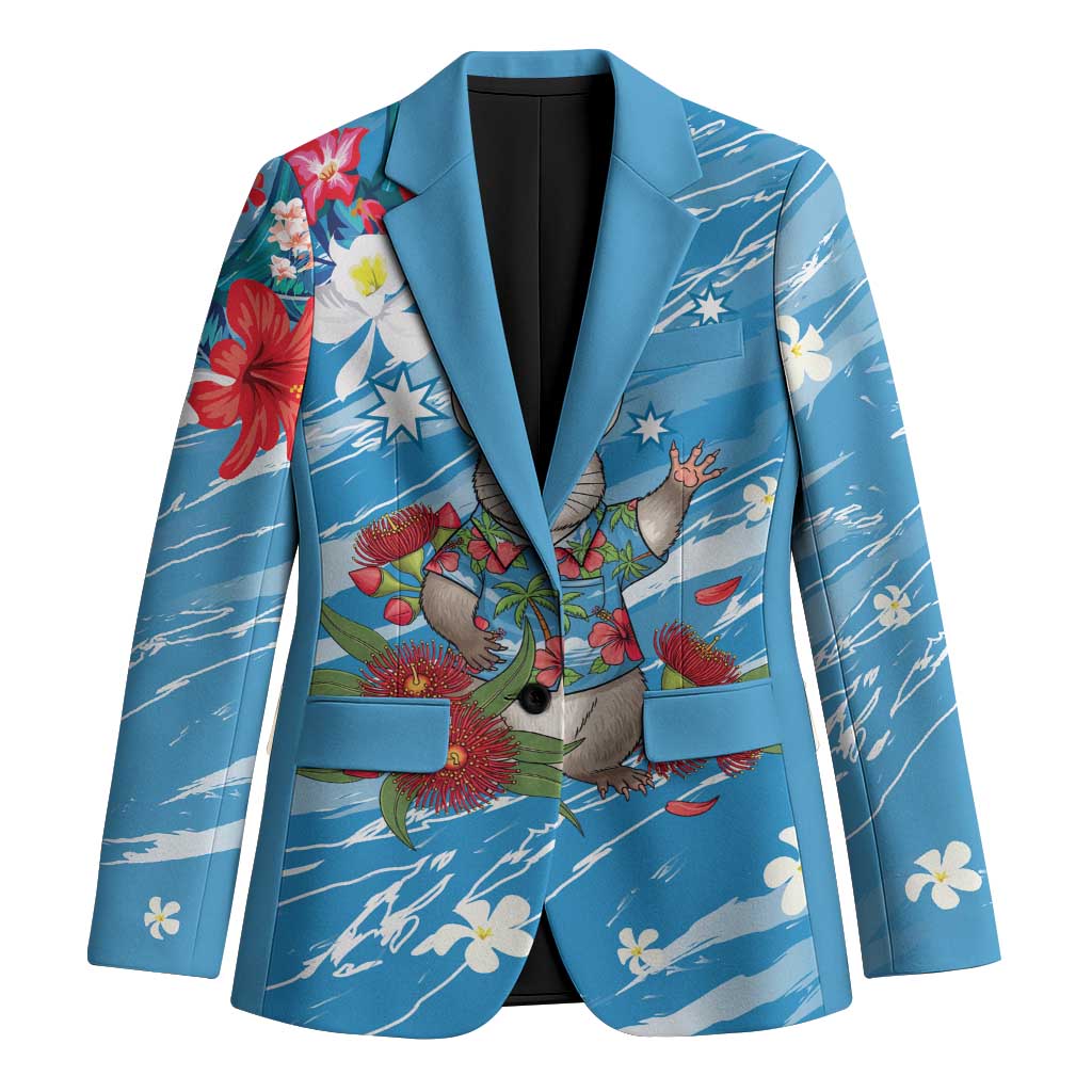 Australian Possum Eucalyptus Blossom Blazer Christmas Vibe - Aussie Hoodie