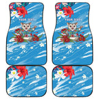 Australian Possum Eucalyptus Blossom Car Mats Christmas Vibe - Aussie Hoodie