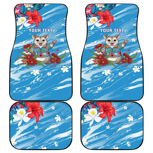 Australian Possum Eucalyptus Blossom Car Mats Christmas Vibe - Aussie Hoodie