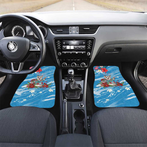Australian Possum Eucalyptus Blossom Car Mats Christmas Vibe - Aussie Hoodie