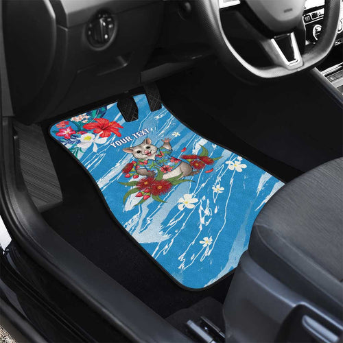 Australian Possum Eucalyptus Blossom Car Mats Christmas Vibe - Aussie Hoodie