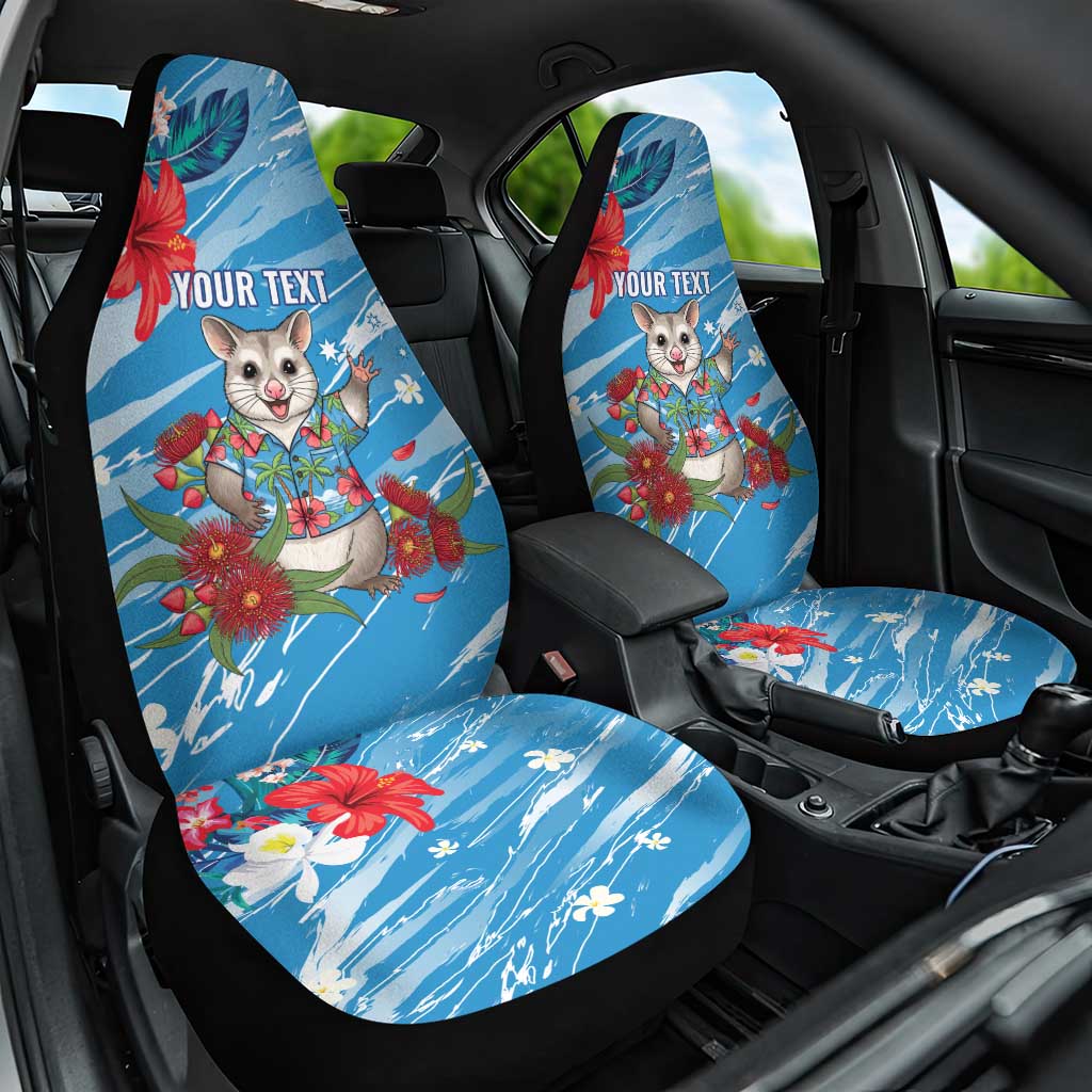 Australian Possum Eucalyptus Blossom Car Seat Cover Christmas Vibe - Aussie Hoodie