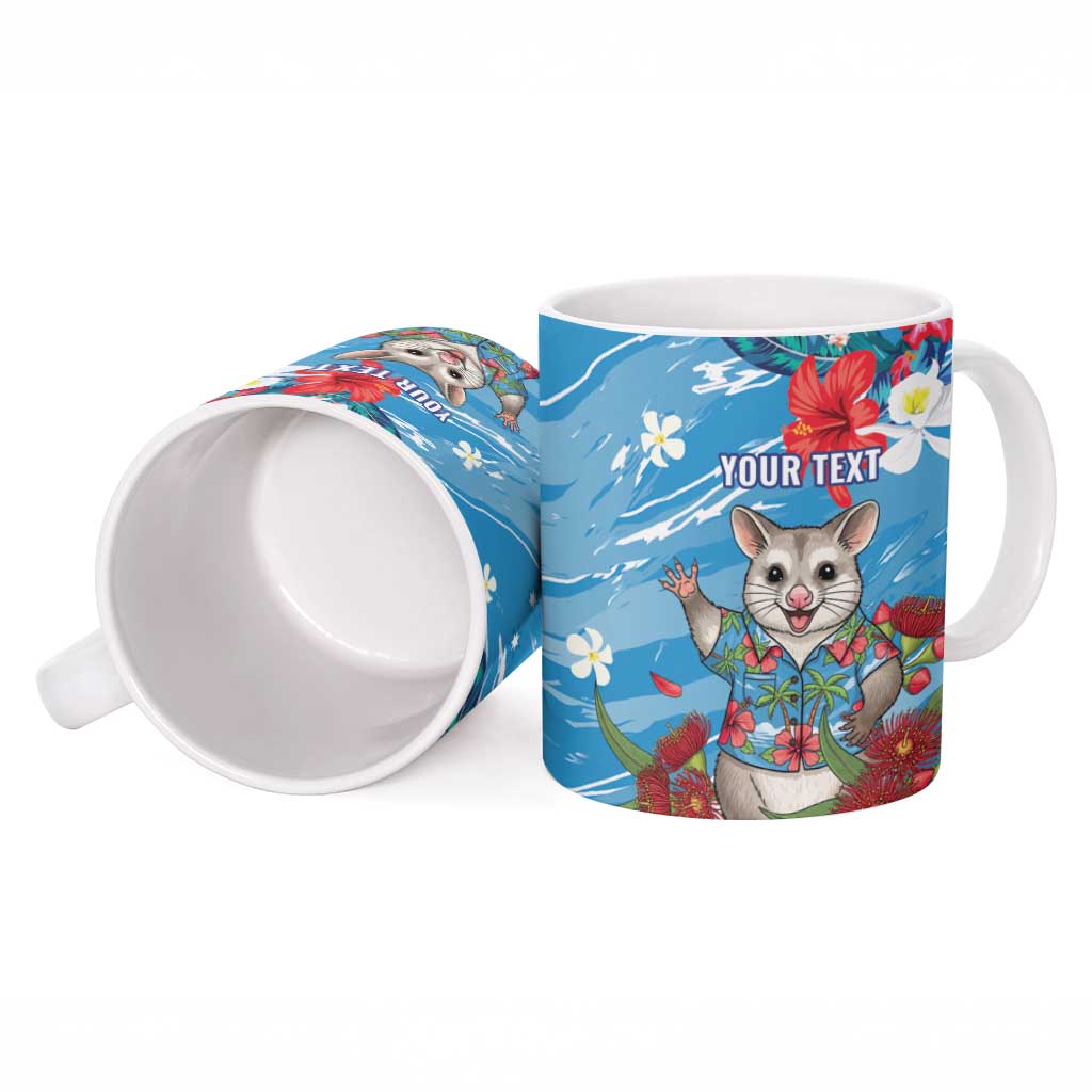 Australian Possum Eucalyptus Blossom Ceramic Mug Christmas Vibe - Aussie Hoodie