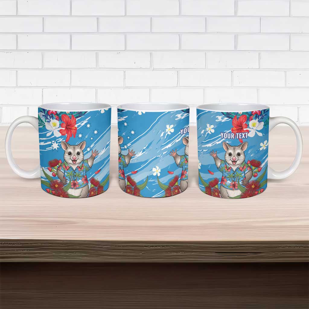 Australian Possum Eucalyptus Blossom Ceramic Mug Christmas Vibe - Aussie Hoodie