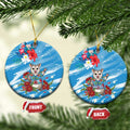 Australian Possum Eucalyptus Blossom Ceramic Ornament Christmas Vibe - Aussie Hoodie