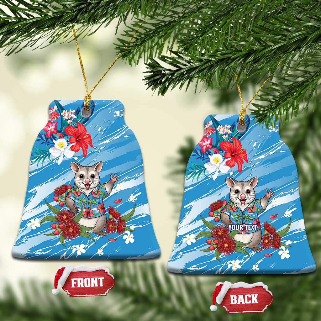 Australian Possum Eucalyptus Blossom Ceramic Ornament Christmas Vibe - Aussie Hoodie