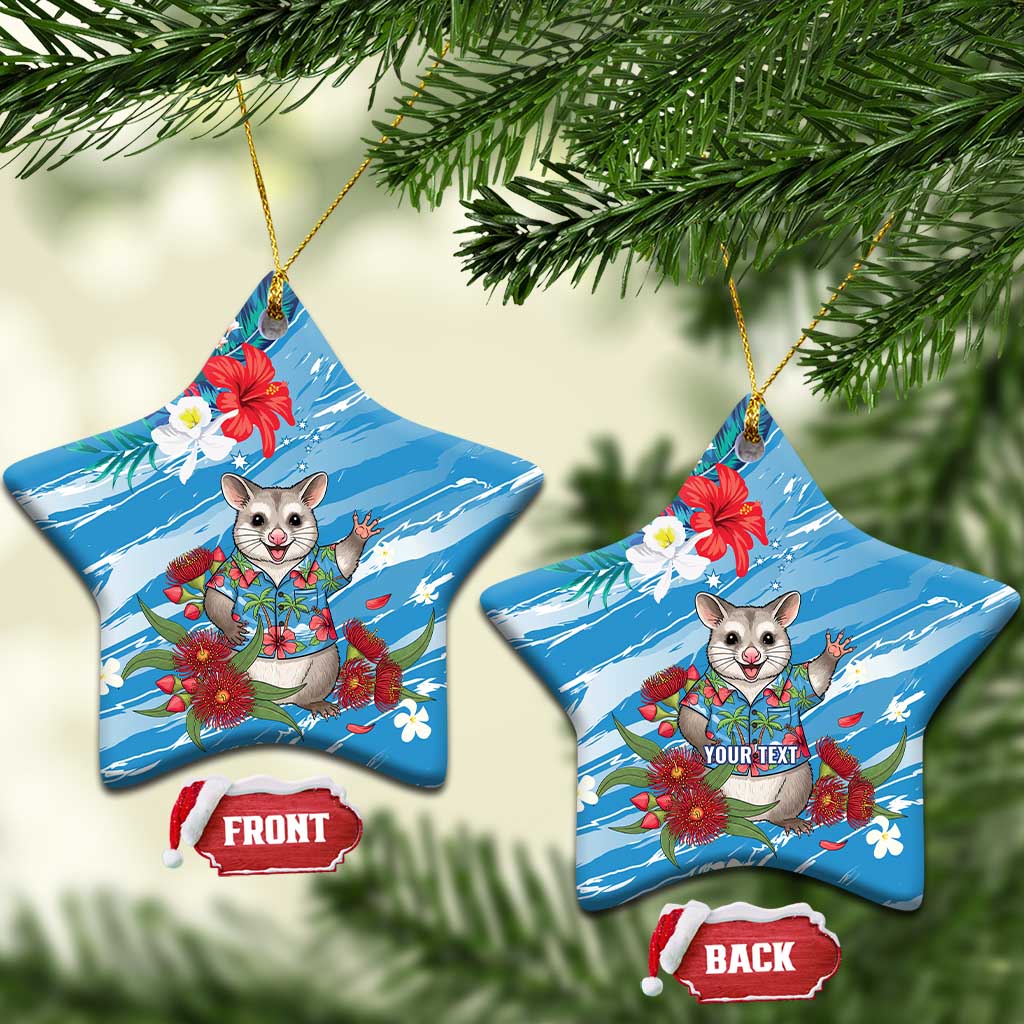 Australian Possum Eucalyptus Blossom Ceramic Ornament Christmas Vibe - Aussie Hoodie