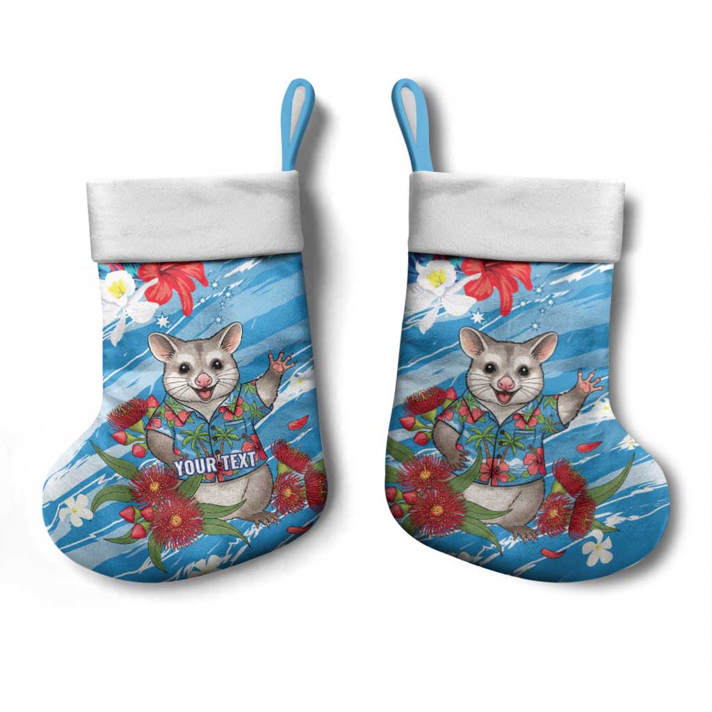 Australian Possum Eucalyptus Blossom Christmas Stocking Christmas Vibe - Aussie Hoodie