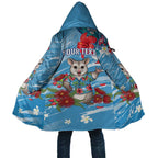 Australian Possum Eucalyptus Blossom Cloak Christmas Vibe - Aussie Hoodie
