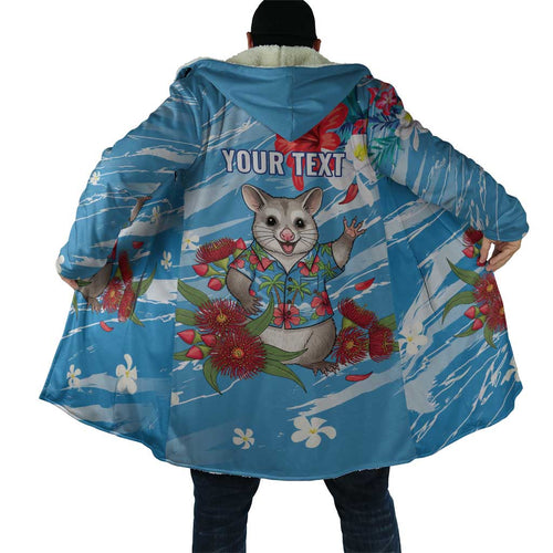Australian Possum Eucalyptus Blossom Cloak Christmas Vibe - Aussie Hoodie