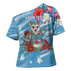 Australian Possum Eucalyptus Blossom Cross Shoulder Shirt Christmas Vibe - Aussie Hoodie