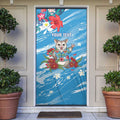 Australian Possum Eucalyptus Blossom Door Cover Christmas Vibe - Aussie Hoodie