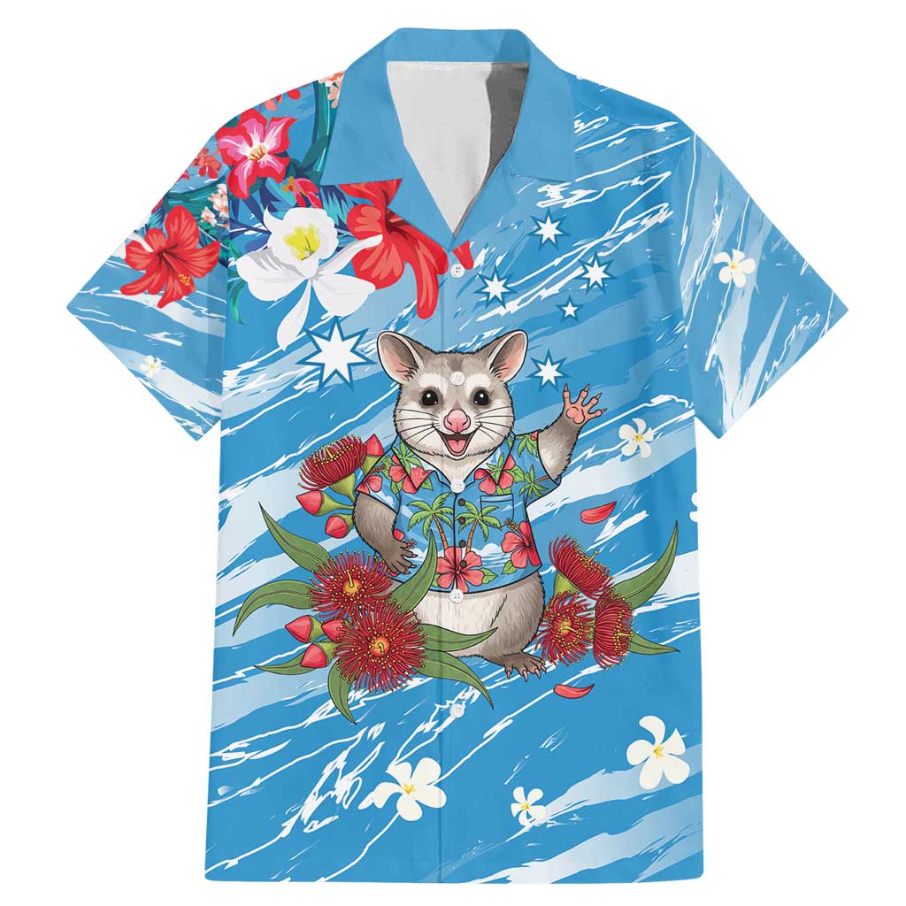 Australian Possum Eucalyptus Blossom Family Matching Mermaid Dress and Hawaiian Shirt Christmas Vibe - Aussie Hoodie