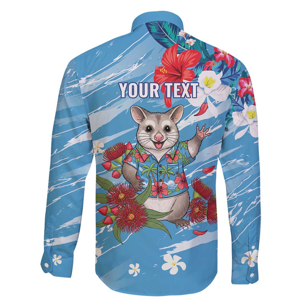 Australian Possum Eucalyptus Blossom Family Matching Off Shoulder Short Dress and Hawaiian Shirt Christmas Vibe - Aussie Hoodie