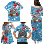 Australian Possum Eucalyptus Blossom Family Matching Puletasi and Hawaiian Shirt Christmas Vibe - Aussie Hoodie