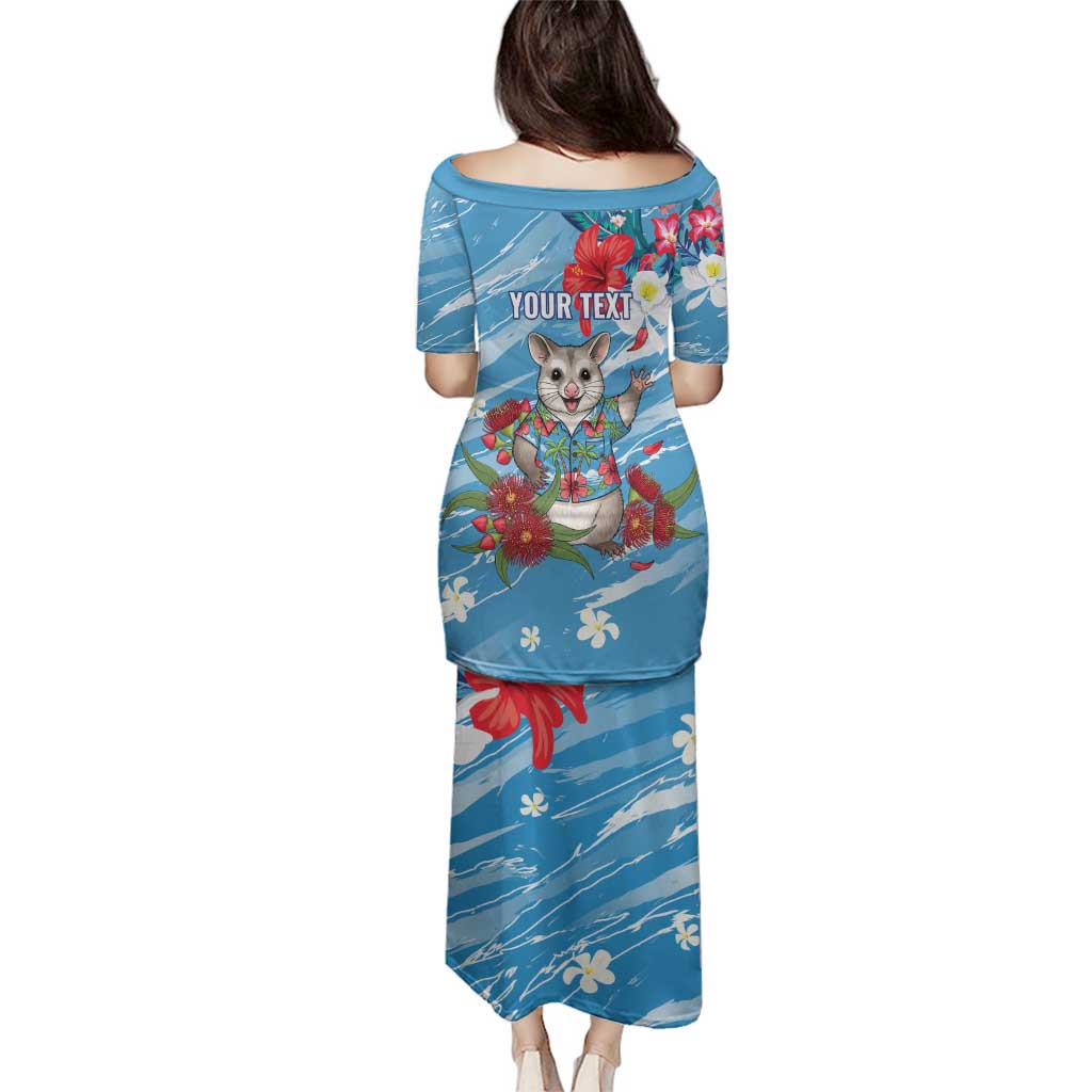Australian Possum Eucalyptus Blossom Family Matching Puletasi and Hawaiian Shirt Christmas Vibe - Aussie Hoodie