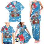 Australian Possum Eucalyptus Blossom Family Matching Tank Maxi Dress and Hawaiian Shirt Christmas Vibe - Aussie Hoodie
