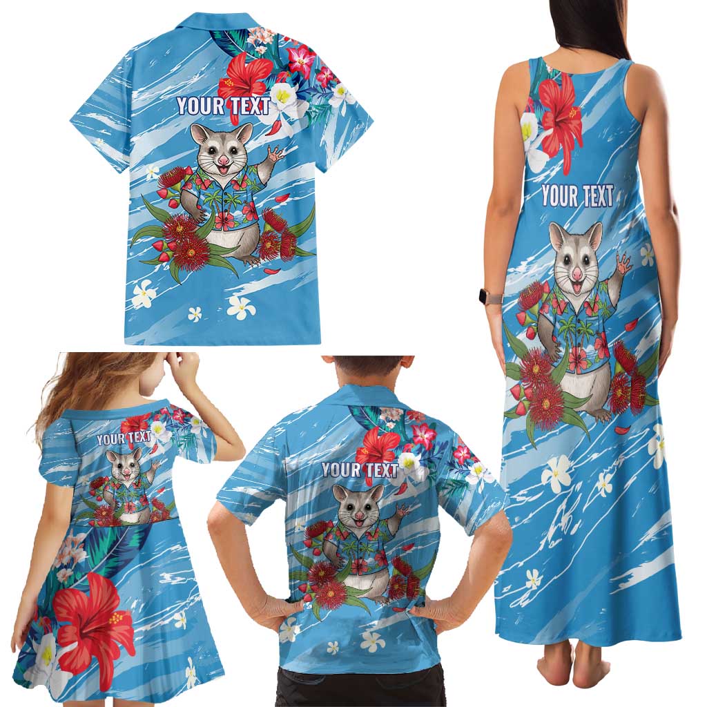 Australian Possum Eucalyptus Blossom Family Matching Tank Maxi Dress and Hawaiian Shirt Christmas Vibe - Aussie Hoodie