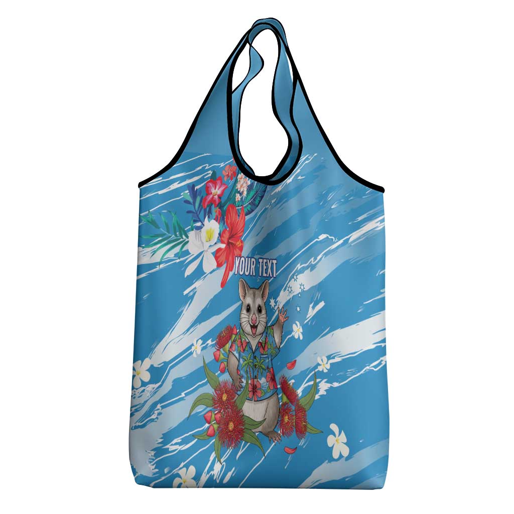 Australian Possum Eucalyptus Blossom Grocery Bag Christmas Vibe - Aussie Hoodie