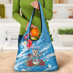 Australian Possum Eucalyptus Blossom Grocery Bag Christmas Vibe - Aussie Hoodie