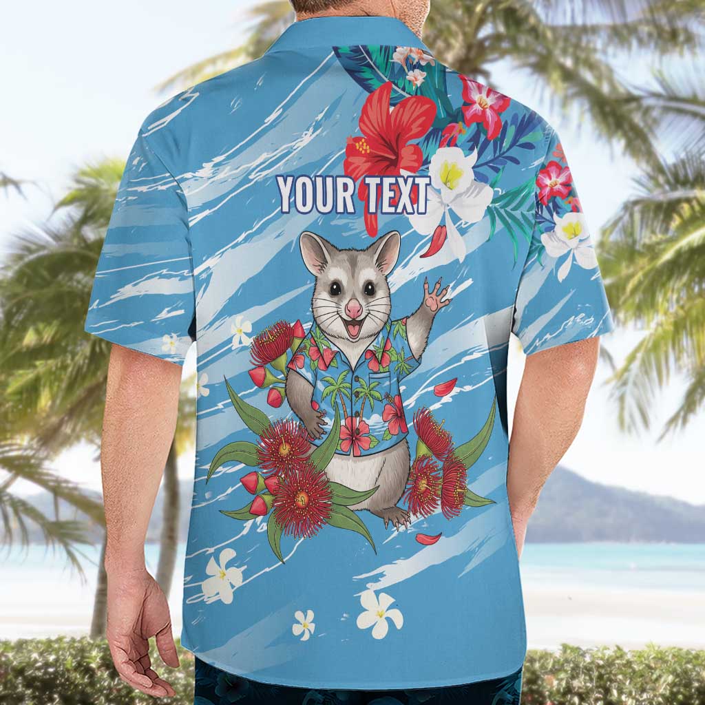 Australian Possum Eucalyptus Blossom Hawaiian Shirt Christmas Vibe - Aussie Hoodie
