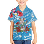 Australian Possum Eucalyptus Blossom Hawaiian Shirt Christmas Vibe - Aussie Hoodie