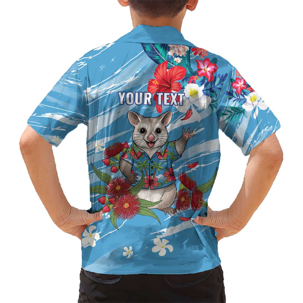 Australian Possum Eucalyptus Blossom Hawaiian Shirt Christmas Vibe - Aussie Hoodie