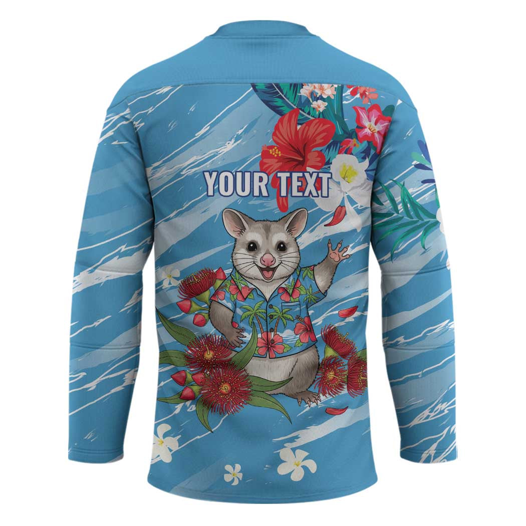 Australian Possum Eucalyptus Blossom Hockey Jersey Christmas Vibe - Aussie Hoodie