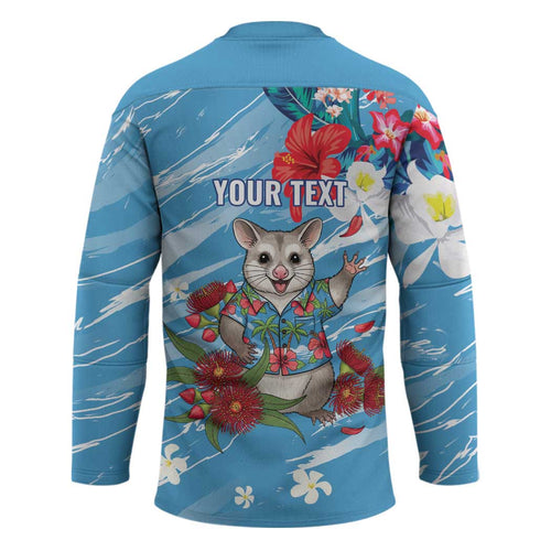 Australian Possum Eucalyptus Blossom Hockey Jersey Christmas Vibe - Aussie Hoodie