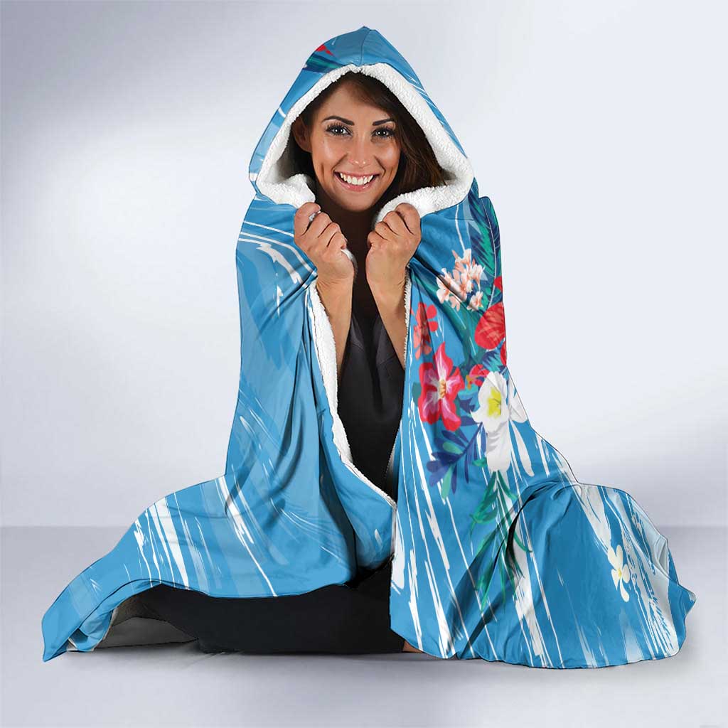 Australian Possum Eucalyptus Blossom Hooded Blanket Christmas Vibe - Aussie Hoodie
