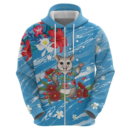 Australian Possum Eucalyptus Blossom Hoodie Christmas Vibe - Aussie Hoodie