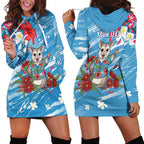 Australian Possum Eucalyptus Blossom Hoodie Dress Christmas Vibe - Aussie Hoodie
