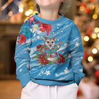 Australian Possum Eucalyptus Blossom Kid Ugly Christmas Sweater Christmas Vibe - Aussie Hoodie
