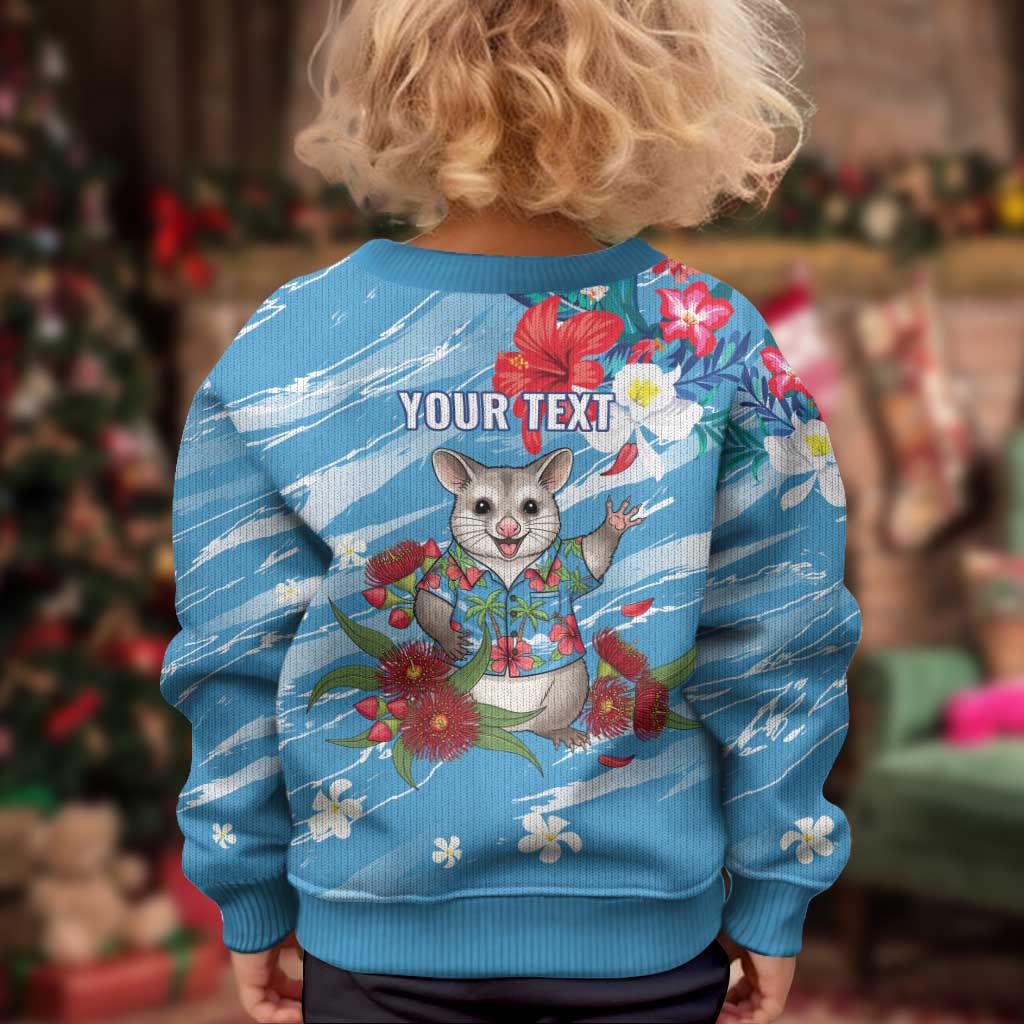 Australian Possum Eucalyptus Blossom Kid Ugly Christmas Sweater Christmas Vibe - Aussie Hoodie