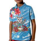 Australian Possum Eucalyptus Blossom Kid Polo Shirt Christmas Vibe - Aussie Hoodie