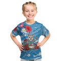 Australian Possum Eucalyptus Blossom Kid T Shirt Christmas Vibe - Aussie Hoodie