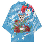 Australian Possum Eucalyptus Blossom Kimono Christmas Vibe - Aussie Hoodie